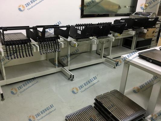 Universal Instruments feeder bank assy , feeder storage table , cart and feeder tranfer cart